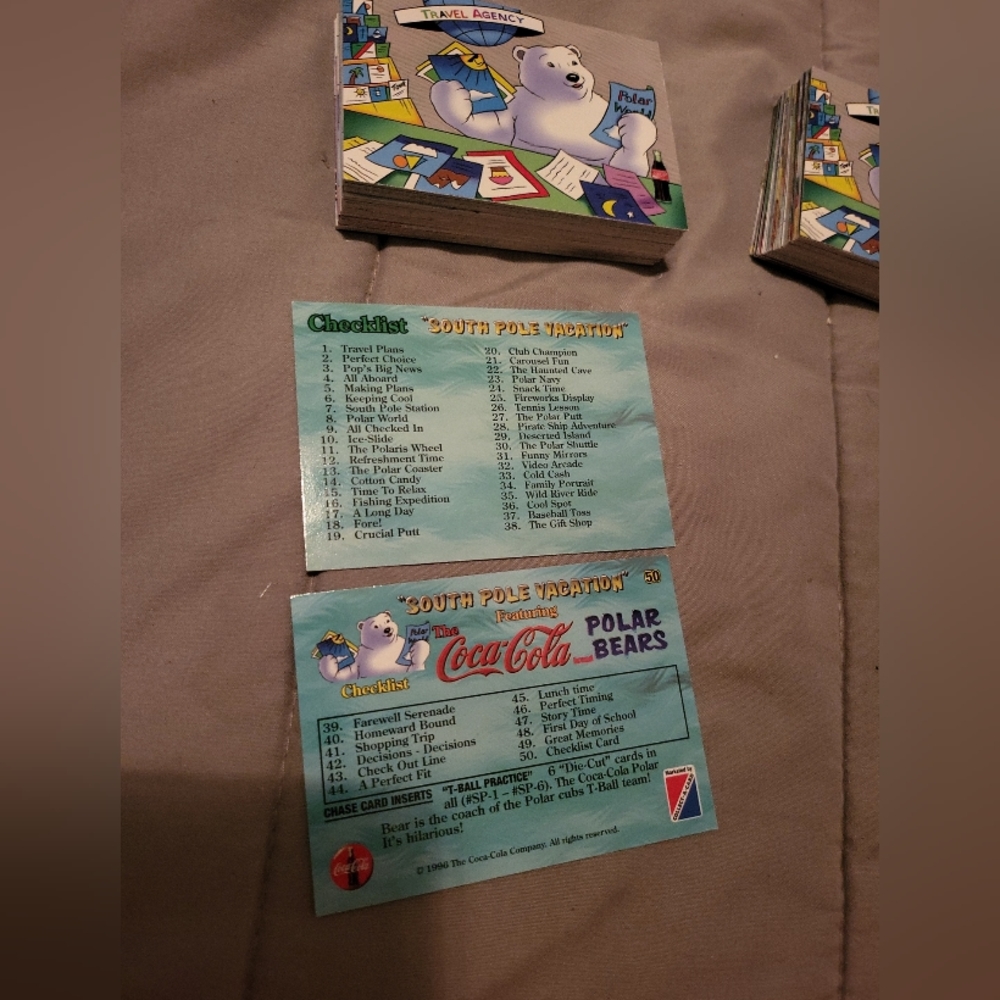 Coca Cola Polar Bear 1996 Collectible card set